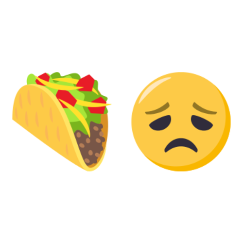🌮😞 Emoji Domain EmojiOne rendering